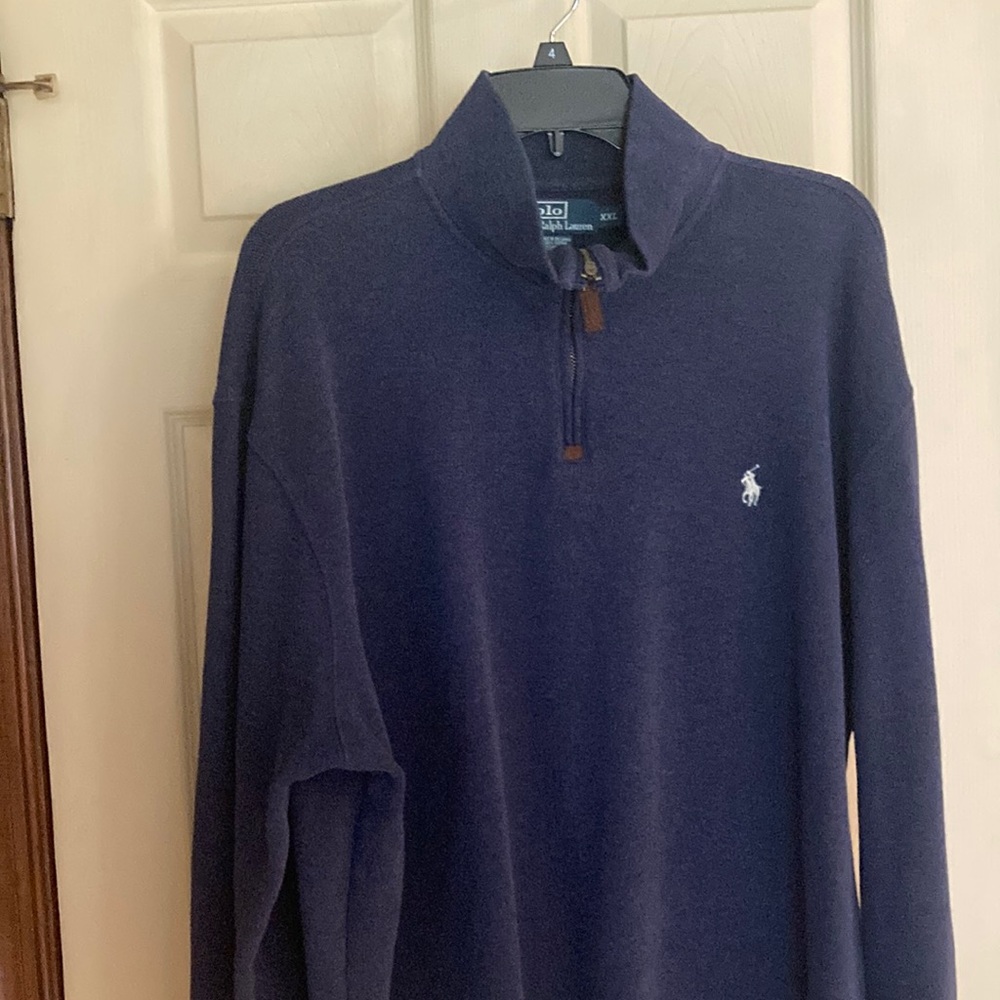 Polo by Ralph Lauren quarter zip, size XXL, blue